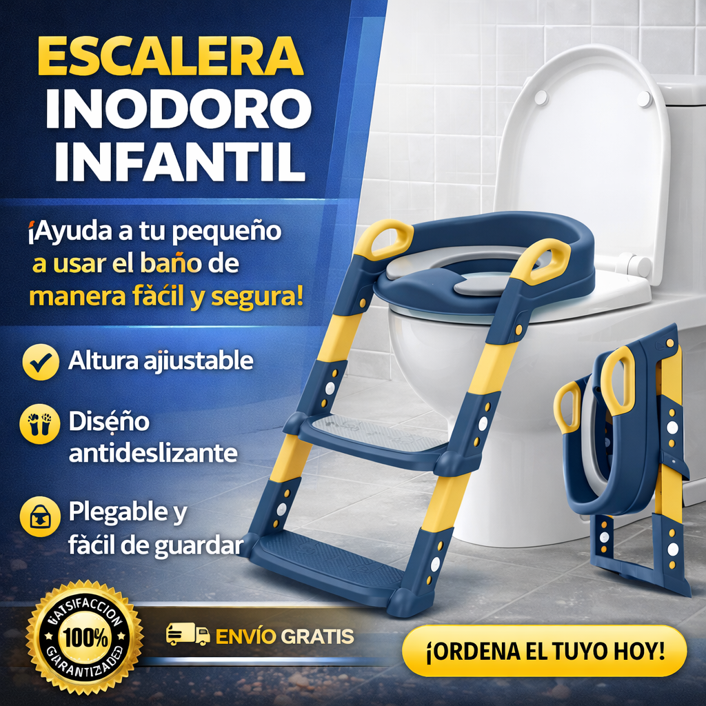 Escalera Inodoro Infantil - Ajustable 👶