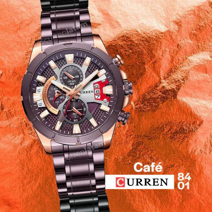 👑⌚ M:8401 Reloj Curren Metálico Cronógrafo ⌚👑