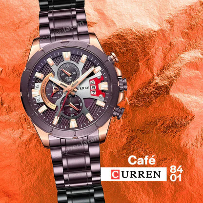 👑⌚ M:8401 Reloj Curren Metálico Cronógrafo ⌚👑