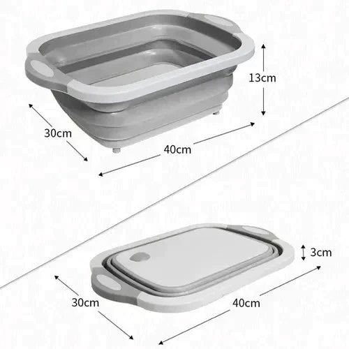 Tabla Plegable 3 en 1: WashPlus✨🔪🍎