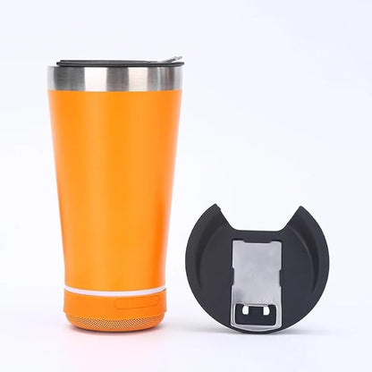 TermoSonido🎶:Vaso Térmico Parlante 3 en 1 🥤(Térmico, Audioritmico, Destapador)