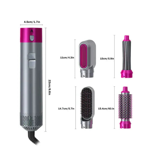 StylePro™  Secador  Rizador Peine 5 En 1
