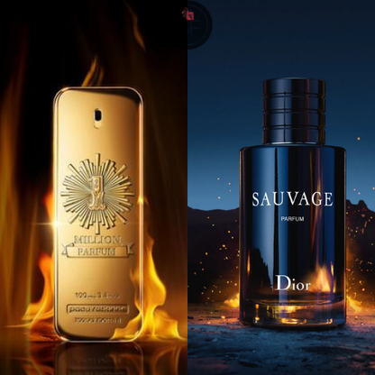 🌟 Combo Navideño 2x1 Perfumes 🌟 [ONE MILLION 💎 + SAUVAGE DIOR 🐺+ PERFUMERO ]