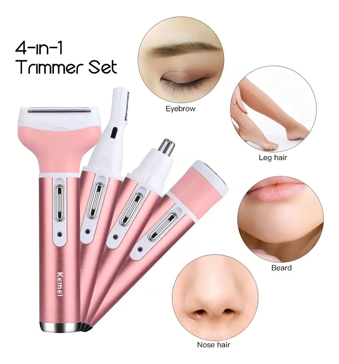 Depiladora Facial y Corporal Pro (4 en 1)