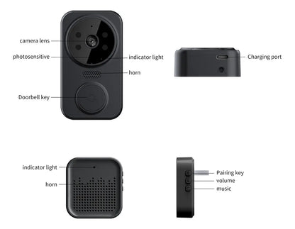 Timbre Pro De Vídeo Inteligente, Cámara Hd