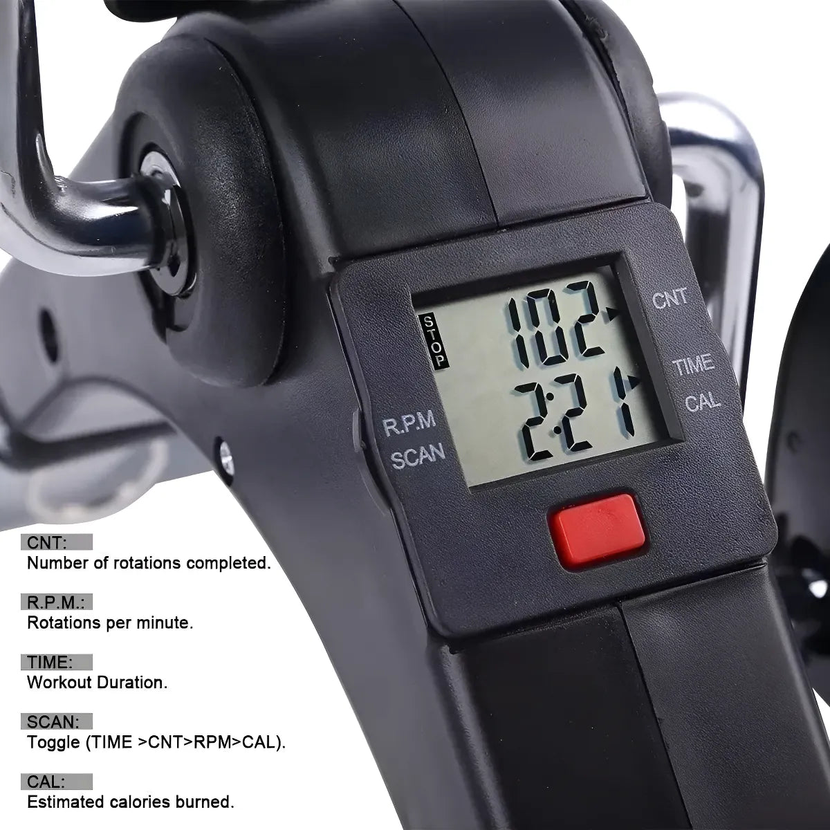 Bicicleta Estática con Pantalla Y Fuerza Ajustable