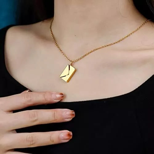 Collar "Carta de Amor" con Mensaje "Te Amo"💝