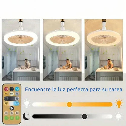 FanLuz™ - Ventilador Inteligente, Luz LED y Humidificado Premium 💡