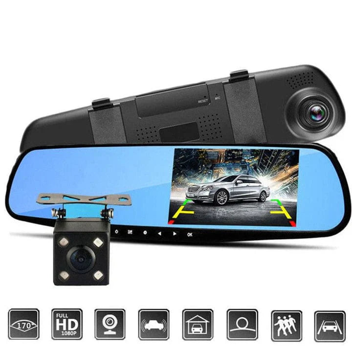 Espejo Retrovisor con Doble Cámara Full HD🚘