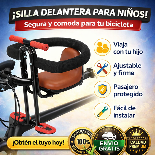 Asiento Pro De Bicicleta Delantero De Seguridad Para Niños