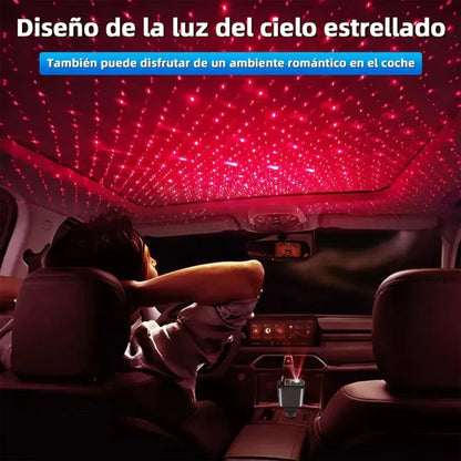 Cargador Retráctil 4 en 1 con proyector LED - CarPro®