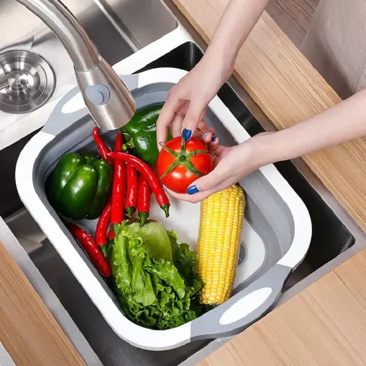 Tabla Plegable 3 en 1: WashPlus✨🔪🍎